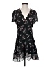 Madewell 100% Polyester Floral Black Casual Dress Size 4 - photo 1