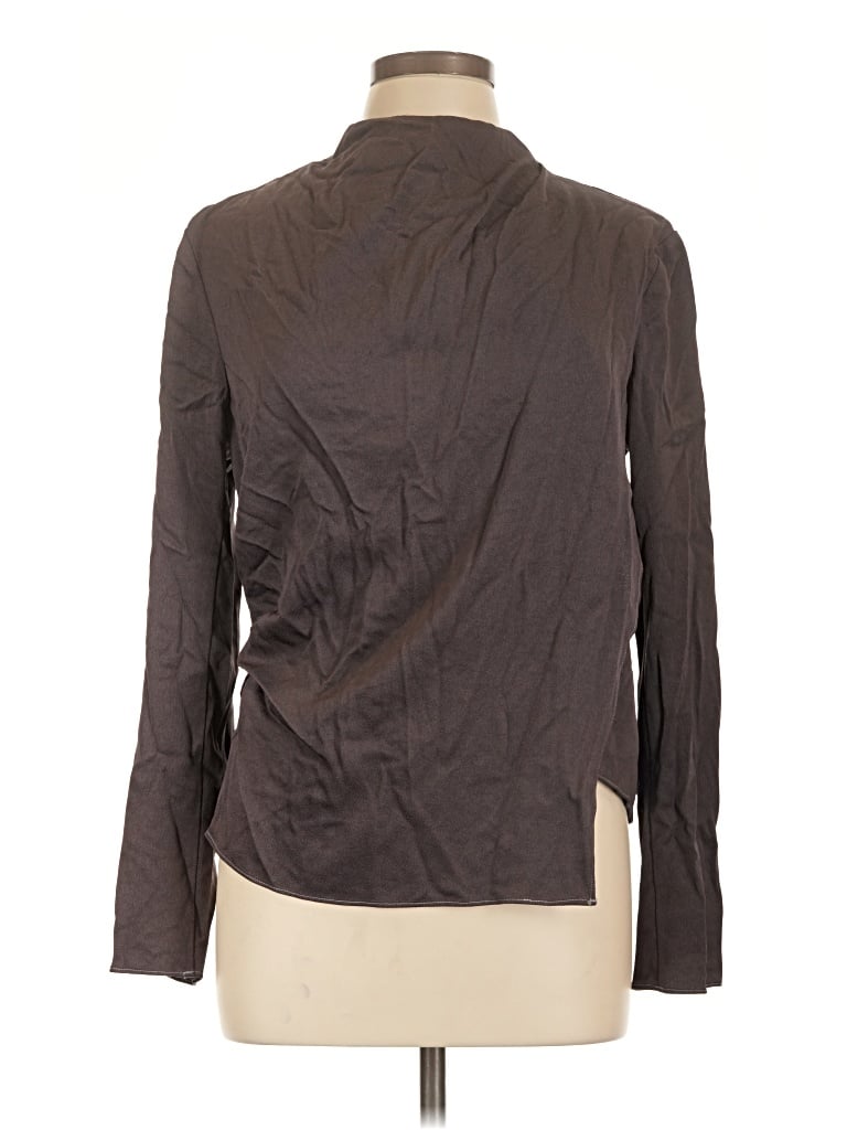 Pre-owned A.l.c Long Sleeve Blouse In Brown