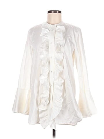 Khaite Long Sleeve Blouse (view 1)