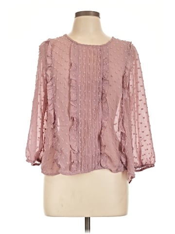 E&M Collection 3/4 Sleeve Blouse (view 1)