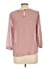 E&M Collection 100% Polyester Pink 3/4 Sleeve Blouse Size L - photo 2