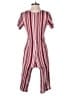 Lumiere 100% Rayon Stripes Red Romper Size S - photo 2