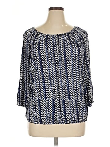 Daisy Fuentes 3/4 Sleeve Blouse (view 1)