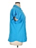 Pleione 100% Polyester Blue Short Sleeve Blouse Size XL - photo 4