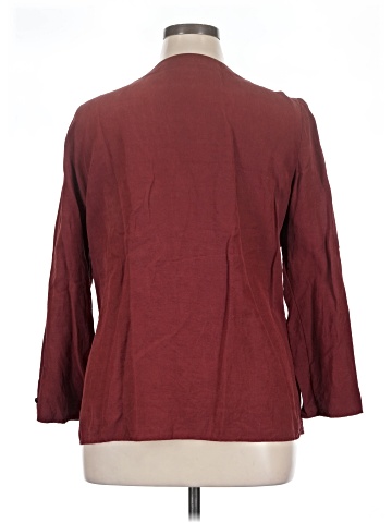 Nurture 3/4 Sleeve Silk Top (view 2)