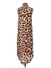 Equipment 100% Silk Animal Print Brown Casual Dress Size XS - photo 2