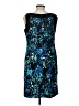 AB Studio Print Blue Cocktail Dress Size 10 - photo 2