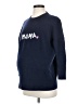 HATCH X J.Crew 100% Cashmere Hearts Blue Cashmere Pullover Sweater Size Sm - Med Maternity - photo 1