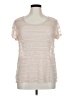 Elle Ivory Short Sleeve Top Size XL - photo 1