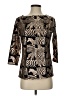 Rebecca Malone Black 3/4 Sleeve Blouse Size S - photo 1