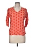 Escapada Orange 3/4 Sleeve Blouse Size M - photo 1