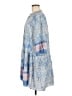 Assorted Brands Damask Pink Blue Casual Dress Size M (estimated) - photo 5