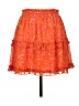 1.State 100% Polyester Paisley Orange Casual Skirt Size L - photo 2