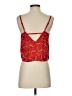 ASOS 100% Polyester Red Sleeveless Blouse Size 2 - photo 2