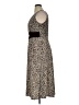Perceptions Animal Print Brown Cocktail Dress Size 16 - photo 5