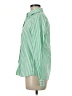 Lands' End Stripes Green Long Sleeve Button-Down Shirt Size 6 - photo 5