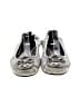 Tory Burch 100% Leather Animal Print Silver Flats Size 6 - photo 2