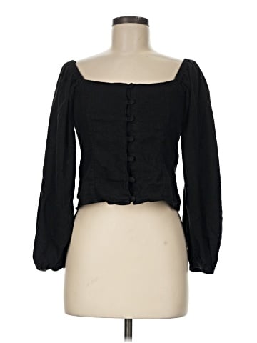 Topshop Long Sleeve Blouse (view 1)