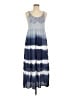 Studio West 100% Cotton Tie-dye Blue Casual Dress Size M - photo 1