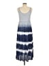 Studio West 100% Cotton Tie-dye Blue Casual Dress Size M - photo 2