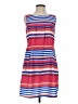 Speed Control 100% Polyester Stripes Red Casual Dress Size S - photo 1
