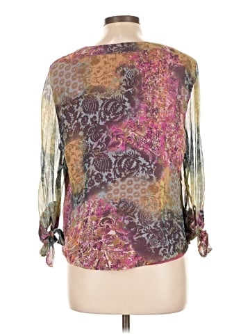 Coldwater Creek 3/4 Sleeve Silk Top (view 2)