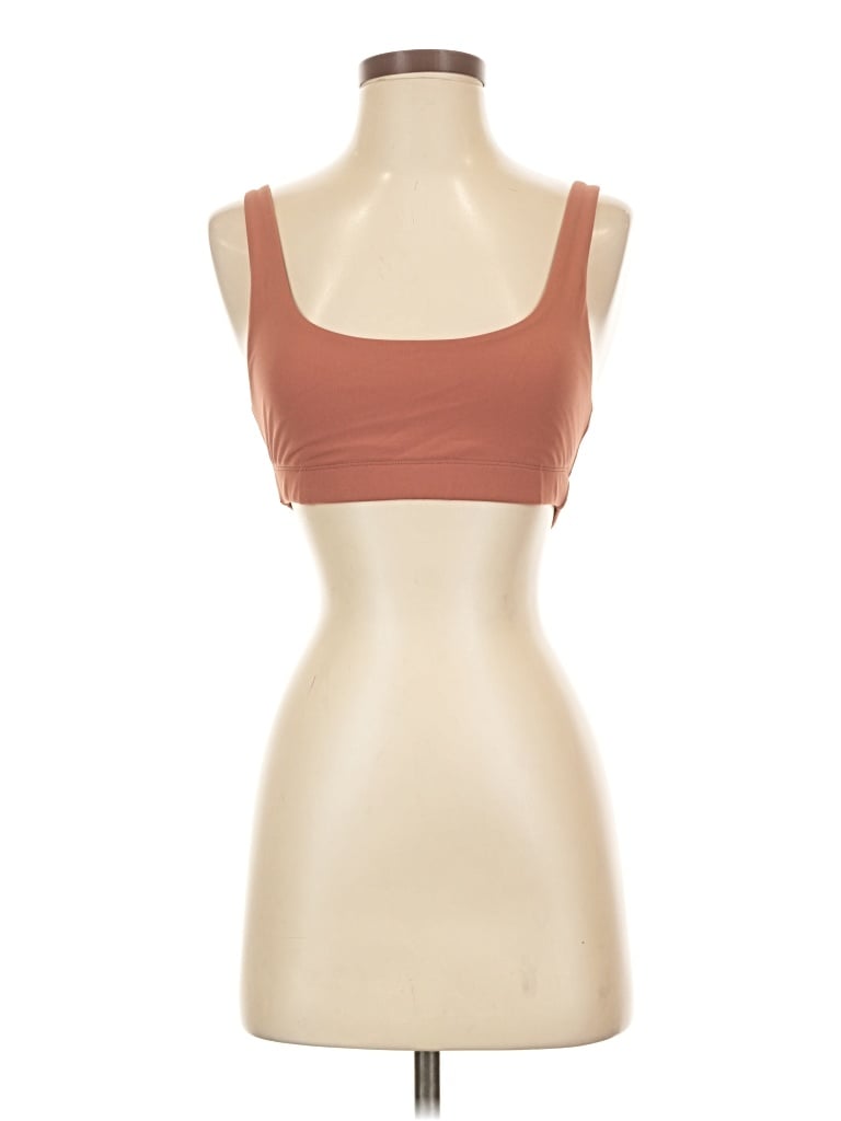 Pre-owned Vuori Sports Bra In Brown