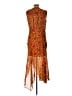 Veronica Beard Print Orange Cocktail Dress Size 12 - photo 2