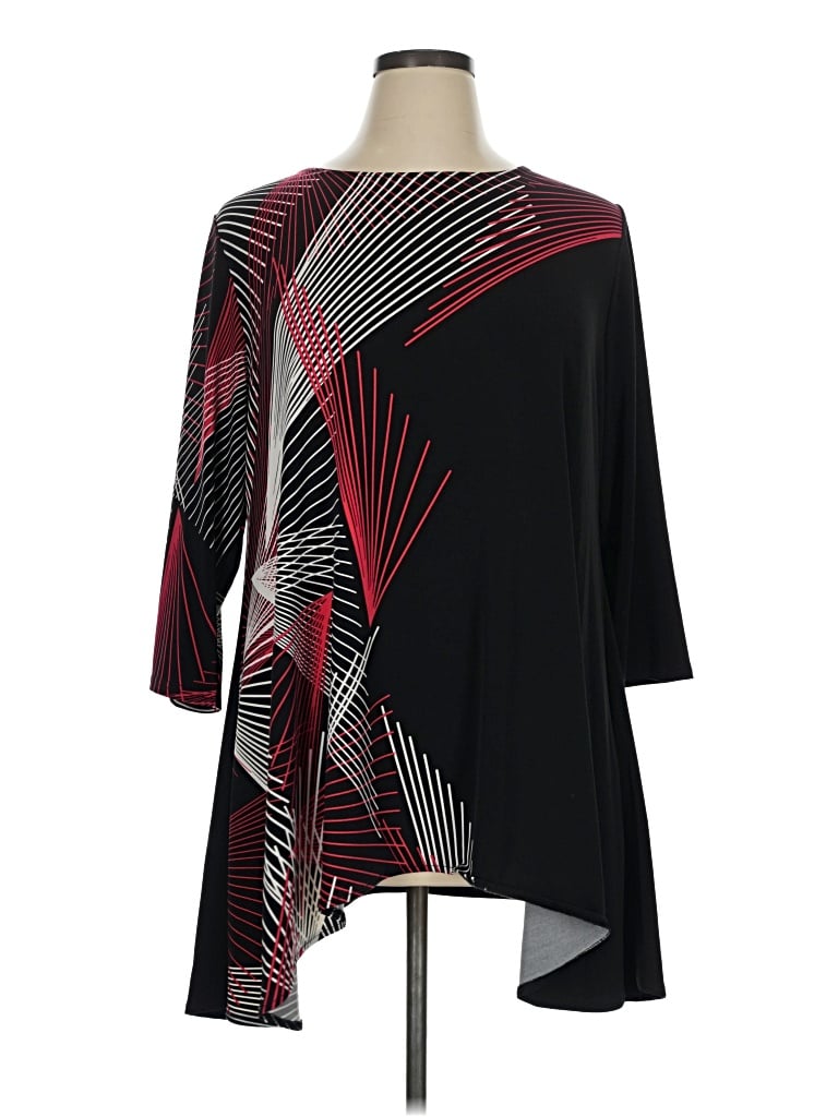 Pre-owned Alfani Long Sleeve T-shirt In Black