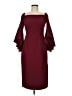 Milly Burgundy Cocktail Dress Size 6 - photo 1