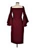 Milly Burgundy Cocktail Dress Size 6 - photo 2