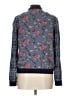 Free People 100% Rayon Floral Damask Blue Jacket Size L - photo 2