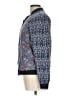 Free People 100% Rayon Floral Damask Blue Jacket Size L - photo 5