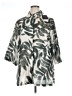 Marina Rinaldi Camo Green Short Sleeve Blouse Size 16 - photo 1