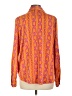 Maison d' Amelie Orange Long Sleeve Blouse Size L - photo 2