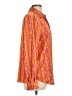 Maison d' Amelie Orange Long Sleeve Blouse Size L - photo 4