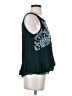 Floreat 100% Polyester Teal Sleeveless Blouse Size XS - photo 4