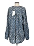Dylan Blue Long Sleeve Blouse Size S - photo 2