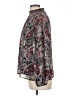 Chaus 100% Polyester Paisley Burgundy Long Sleeve Blouse Size L - photo 5