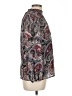 Chaus 100% Polyester Paisley Burgundy Long Sleeve Blouse Size L - photo 4