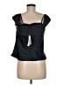 Theory 100% Polyester Black Sleeveless Blouse Size 6 - photo 2