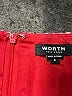 Worth New York Print Red Formal Skirt Size 6 - photo 4