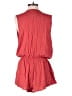 Saks Fifth Avenue Solid Red Romper Size L - photo 2