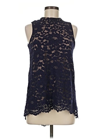 Rose + Olive Sleeveless Blouse (view 1)
