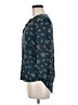 Daniel Rainn 100% Rayon Floral Blue 3/4 Sleeve Blouse Size M (estimated) - photo 5