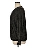 PREMISE Metallic Black Long Sleeve Blouse Size 1X - photo 5