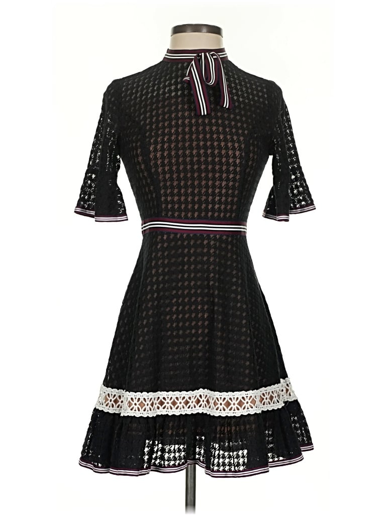 Pre-owned Joa Casual Dress In Black