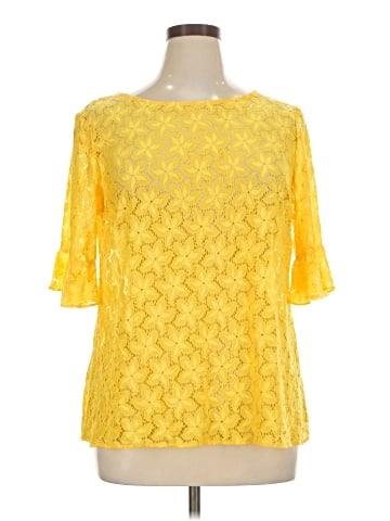 Jaclyn Smith 3/4 Sleeve Blouse (view 1)