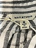 Max Studio Stripes Silver Long Sleeve Button-Down Shirt Size M - photo 7