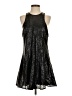 Free People 100% Polyester Metallic Black Cocktail Dress Size S - photo 1